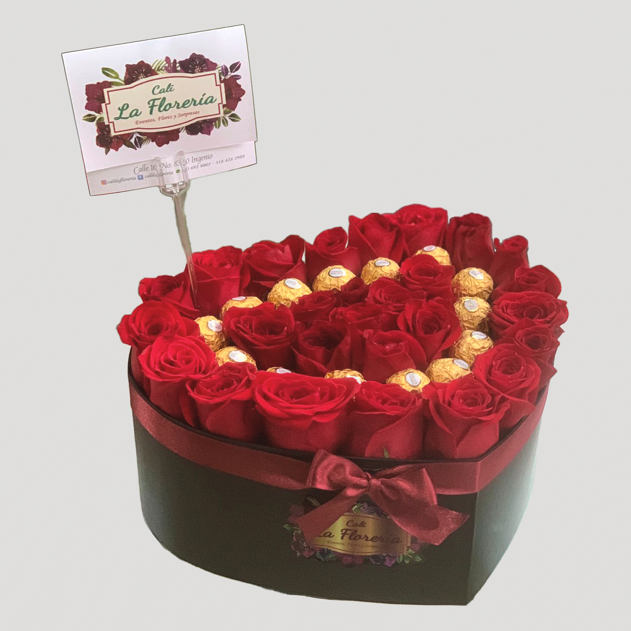 Corazón de Rosas con Ferrero